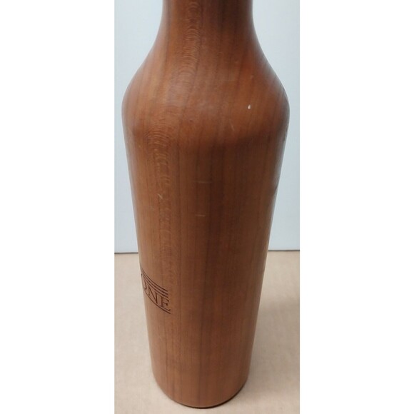 14" Tall Large Wood Pepper Grinder Commercial Mill Wine Bottle Fieldstone VTG - Picture 13 of 13